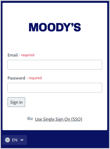 Sign-in screen.