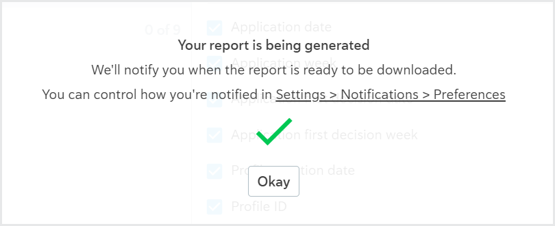 Reporting_Report being generated