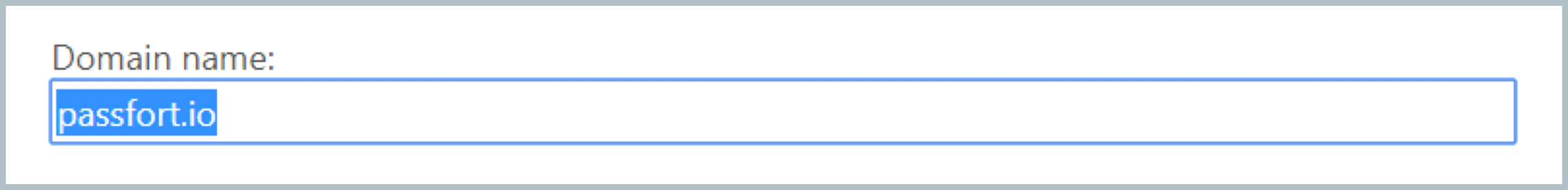 Sample domain field for GBGID3 Global